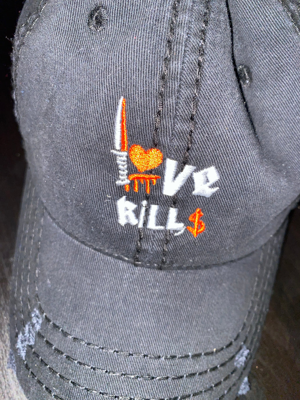Love Kill$ Distressed Hat
